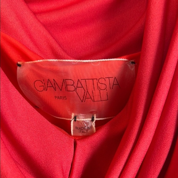 Famous Luxury Giambattista Valli NWOT Draped & Fitted Red Dress Made in Italy - Picture 5 of 12